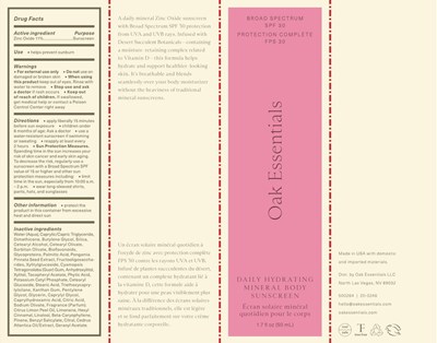 Oak Essentials Spf (Outer Packaging)